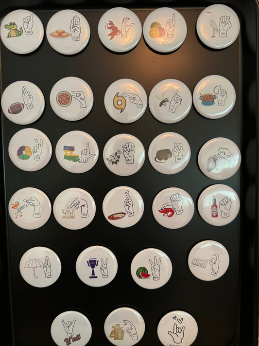 Alphabet Magnets but with a Flair - see description