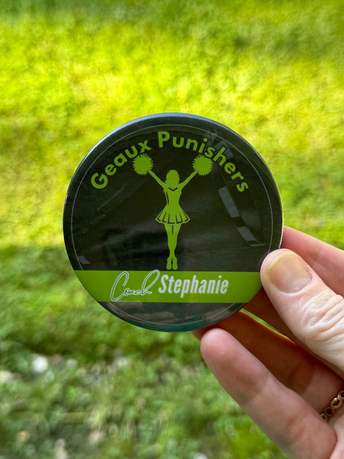 Custom Sports, Cheer & Dance Mom Buttons – Team Spirit Pins for Game Day