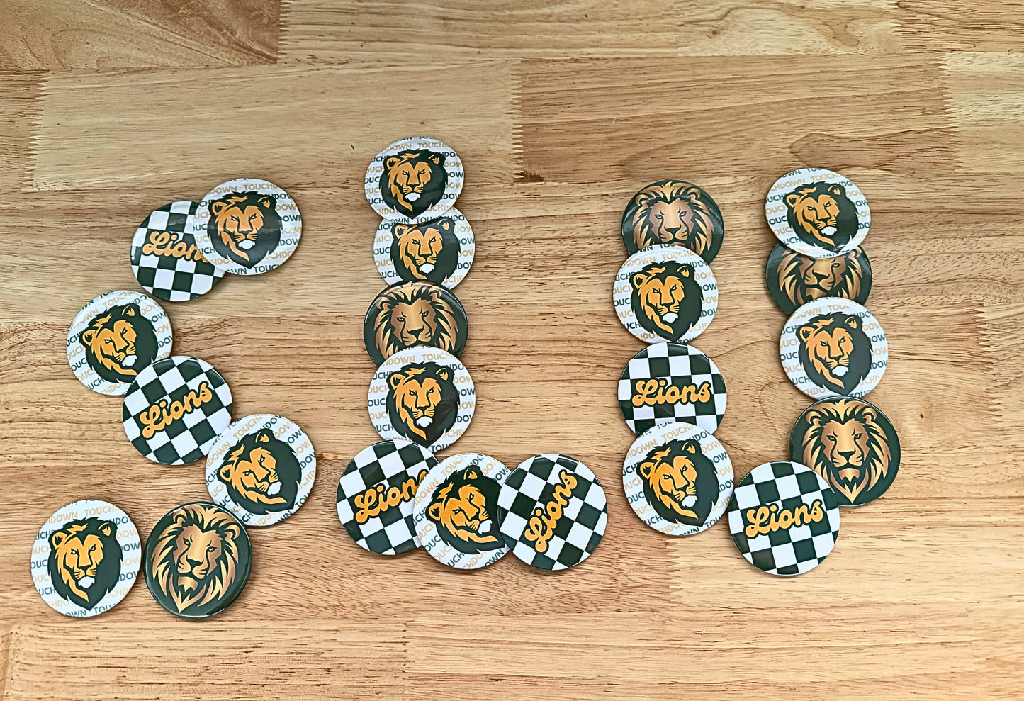Game Day Buttons - Lions